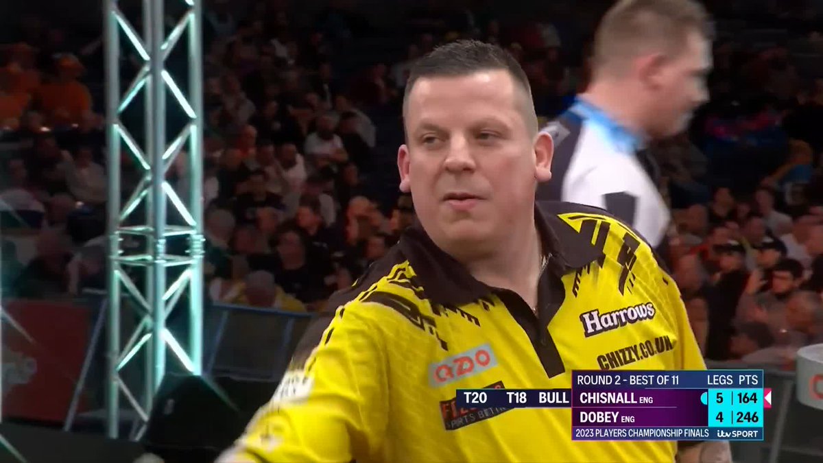 MAGNIFICENT FROM CHIZZY! Dave Chisnall posts a 109.88 average as he beats Chris Dobey 6-4! 📺 #PCF | R2