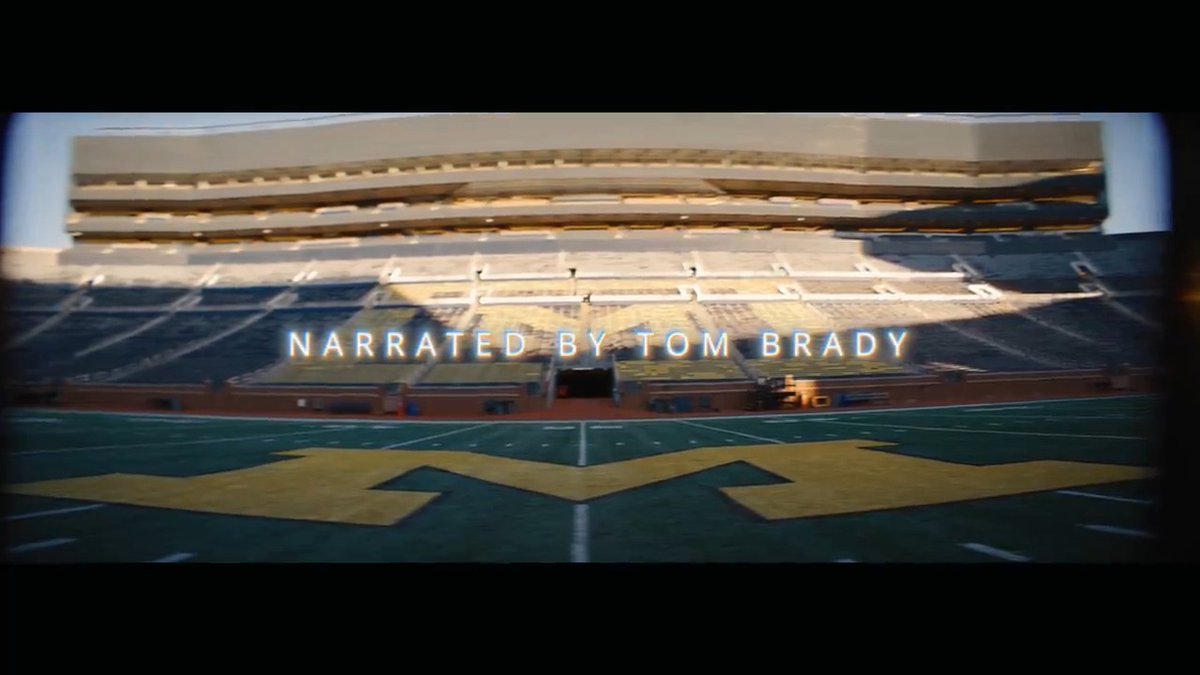 Tom Brady narrates EPIC hype vid for No. 2 Ohio State vs. No. 3 Michigan 🔥 (via Big Noon Kickoff)