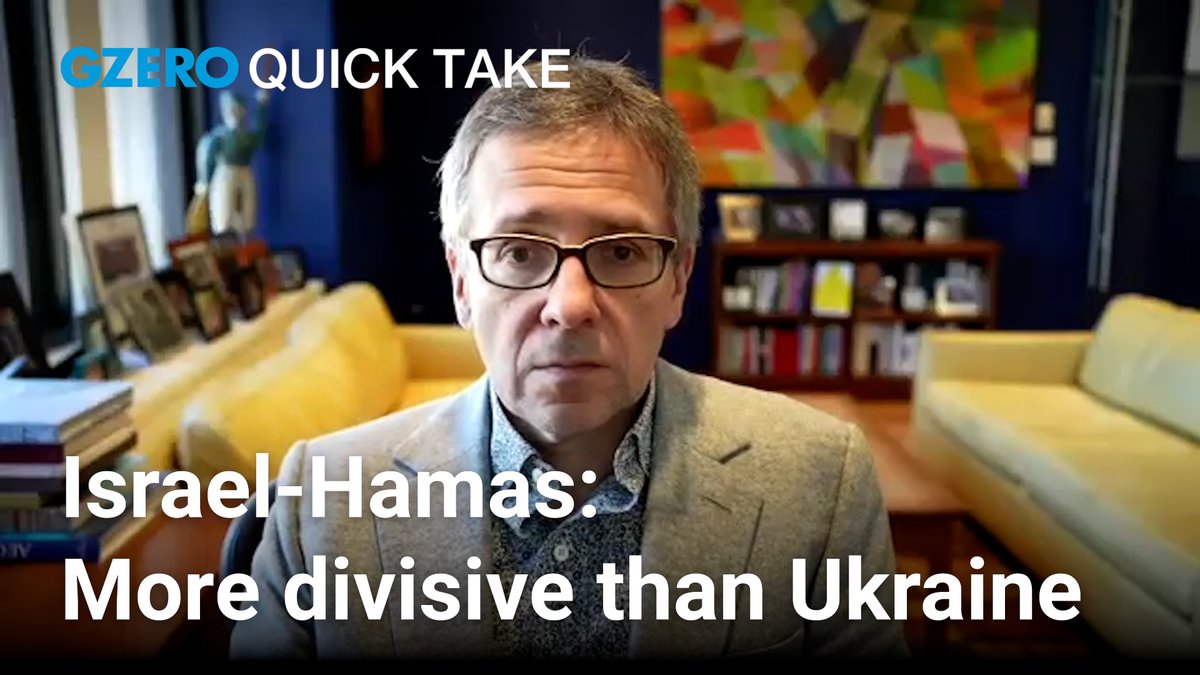 why is the Israel-hamas war so much more divisive than russia’s invasion of ukraine? i dive in GZERO Media