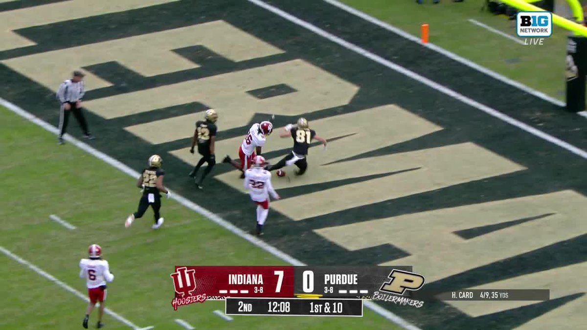 George Burhenn was not going to be denied. 😤 Purdue Football 📺: Big Ten Network