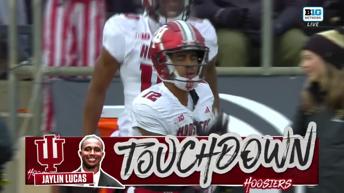 💯 YARDS TO THE HOUSE ‼️ Indiana Football takes the lead right back. 😤 📺: BTN
