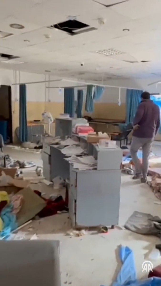İsrail'in Gazze'de hedef aldığı Endonezya Hastanesi'nin son hali görüntülendi