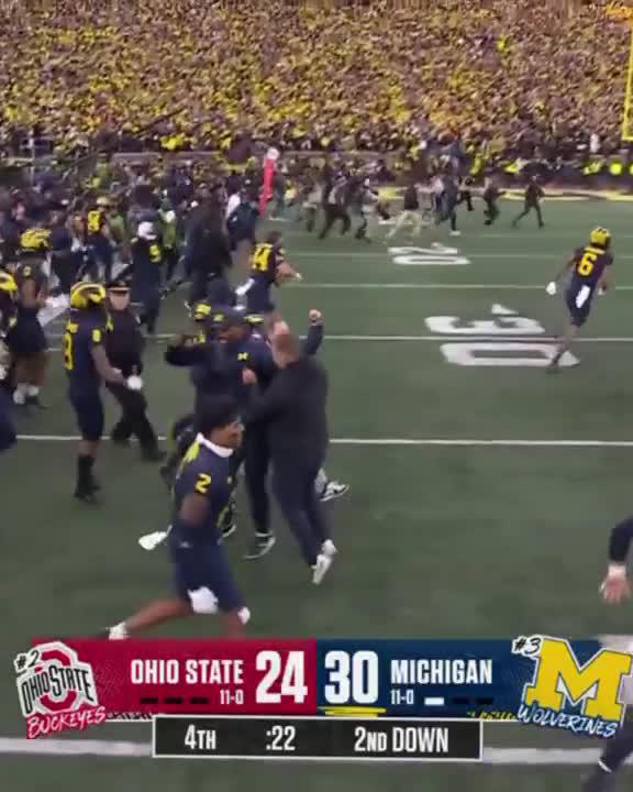 2021: Michigan, 42-27 2022: Michigan, 45-23 2023: Michigan, 30-24 No. 3 Michigan Football beats rival Ohio State for the third straight season.