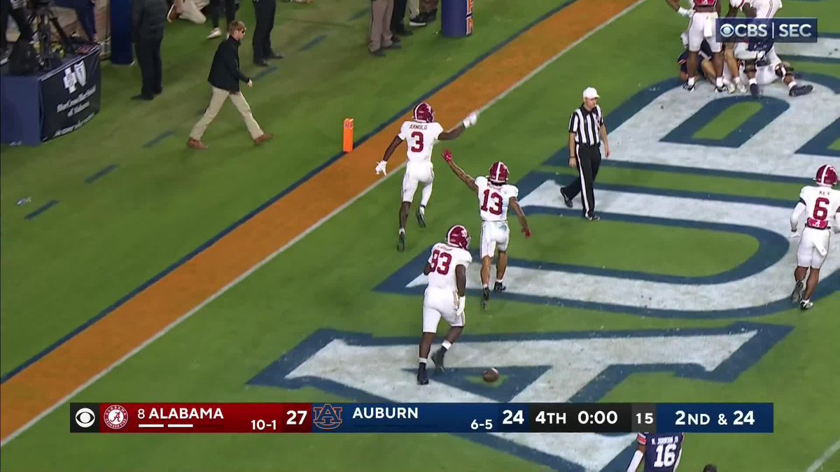 "The craziest, most unbelievable final 40 seconds of football that maybe you'll ever see, unless you've been to The Iron Bowl before." Alabama wins the 88th installment of the rivalry.