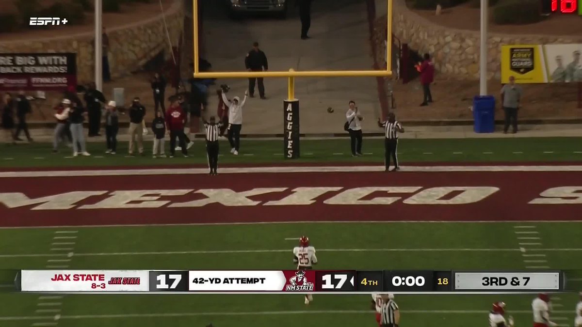 Ethan Albertson wins it for New Mexico State Football as time expires! ๐ ๐บ: ESPN+