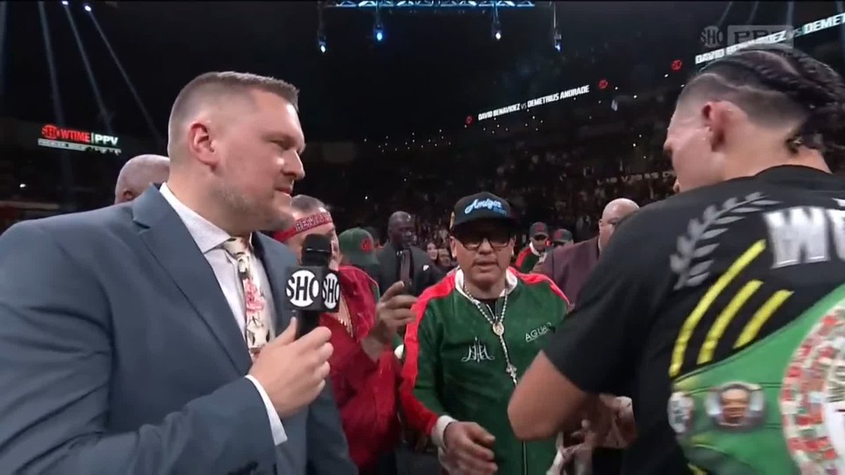 "Give me the fight we all want to see." David Benavidez WANTS the king next 👑 Canelo Alvarez | #BenavidezAndrade