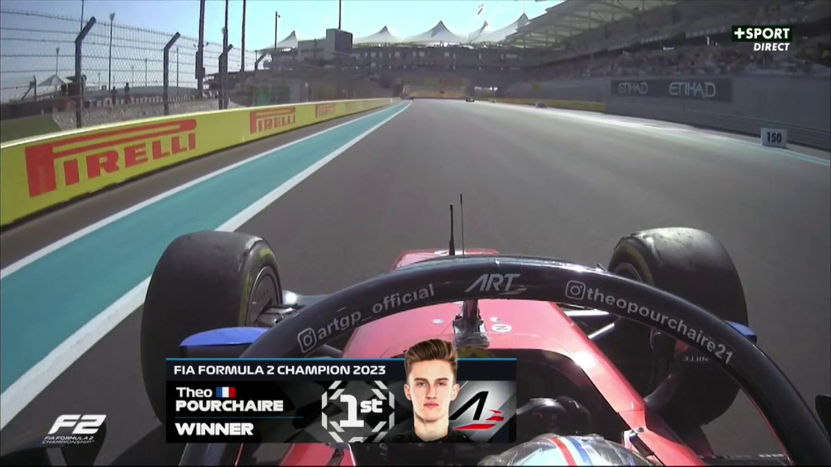 IL L'A FAIT !! 🥹 THÉO POURCHAIRE EST CHAMPION DU MONDE DE F2 2023 🇫🇷🇫🇷 L'émotion du pilote Français à la radio 🫶📻 #AbuDhabiGP #F1