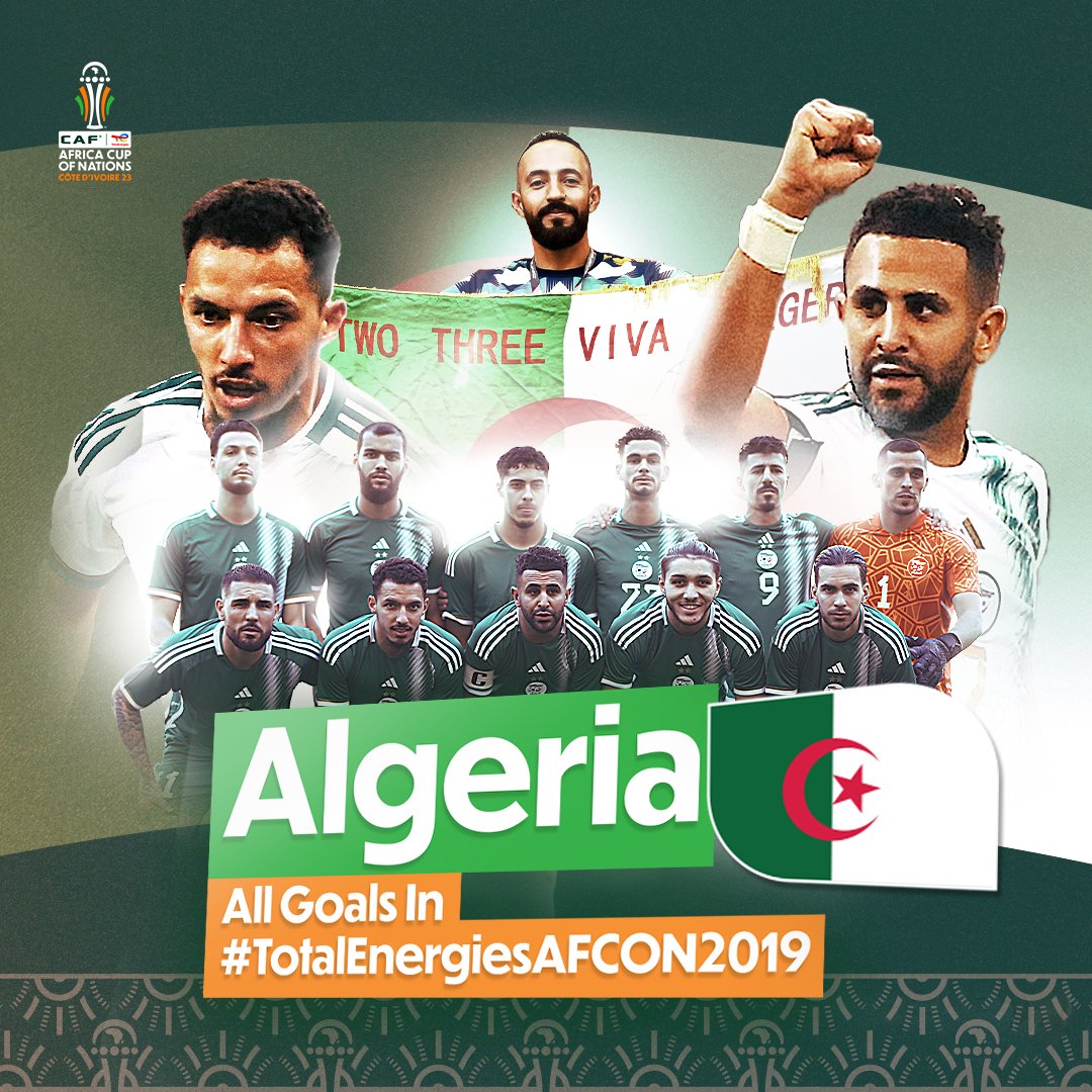 The 2019 #TotalEnergiesAFCON Champs! 🏆 Here are Algeria’s all goals during the competition. 👀