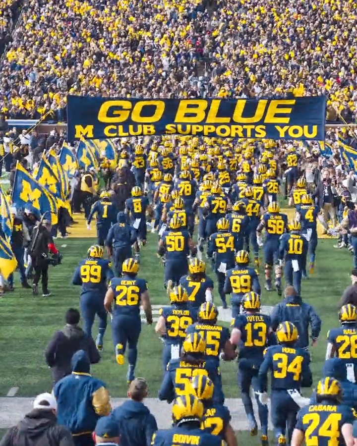 Saturday was a perfect ending to the home schedule 💙 #GoBlue forever.