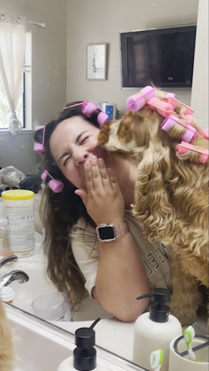 Dog gets his hair braided in every style possible — watch how his mom can tell he loves it 💕