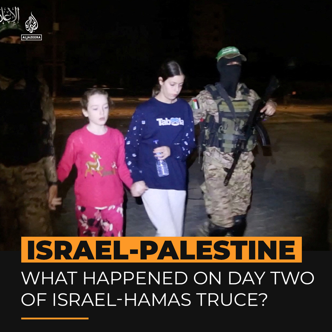 Here is a recap of what happened on the second day of the truce deal between Israel and Hamas ⤵️