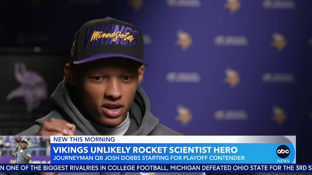 Minnesota Vikings quarterback Joshua Dobbs is in the spotlight after star player Kirk Cousins was injured. Martha Raddatz Gio Benitez