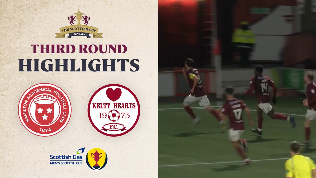 🎥 🏆 Hamilton Accies FC news stats info v Kelty Hearts Football Club 🇱🇻 Two goals in the second half were enough to see Kelty Hearts through to the Fourth Round for the first time since the 2021-22 season. #ScottishCup
