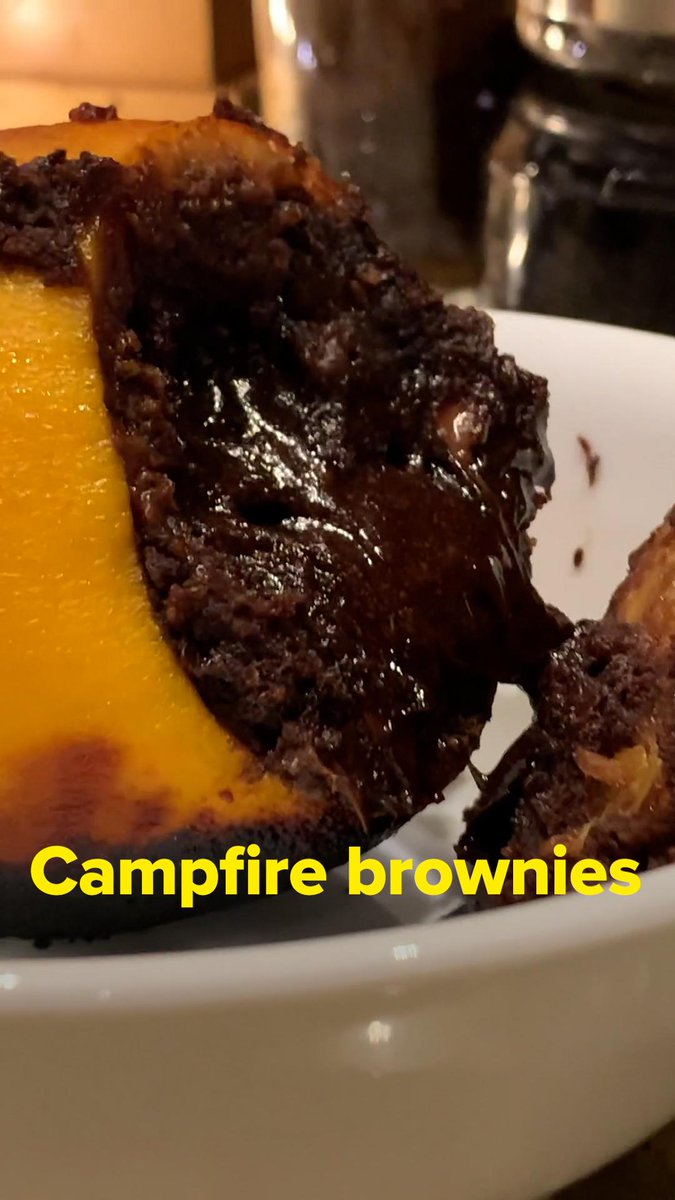lazy girl campfire brownies