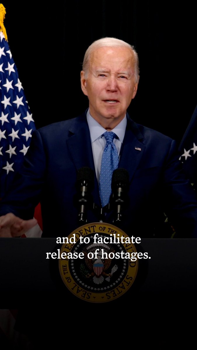 To keep this pause in fighting going beyond tomorrow is our goal – so that we can continue to see more hostages come out and surge more humanitarian relief to those in need.
