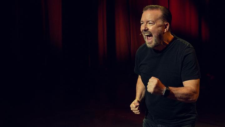Here's your first look at Ricky Gervais' brand new comedy special, Ricky Gervais: Armageddon – coming to Netflix on Christmas Day. Obviously. 🎄🎅
