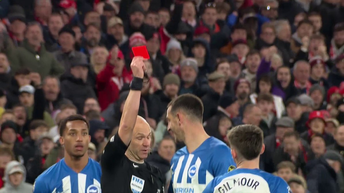 "He knows he's out of order" 🤬 Dermot Gallagher discusses Lewis Dunk's red card for abusive and insulting language against Nottingham Forest 🟥