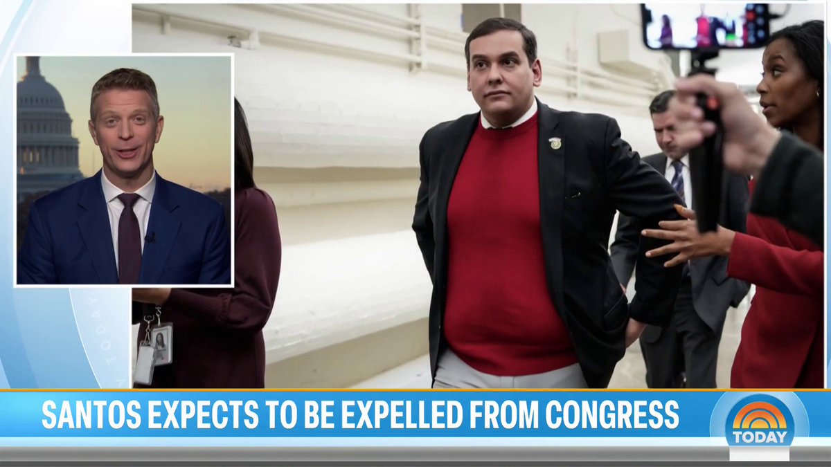 Rep. George Santos says he expects colleagues will vote him out of Congress after a House ethics committee report accused of embezzling from his campaign for personal use. Garrett Haake reports on the latest details.