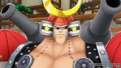 A New Character ■Raid on Onigashima Franky Element: Red Class: Runner "The Freedom Rider" knocks enemies back and removes DEF increases while moving around the stage! "Did I Just Run Over Somethin'?!" rushes in from long range and knocks enemies back! #BountyRush #ONEPIECE