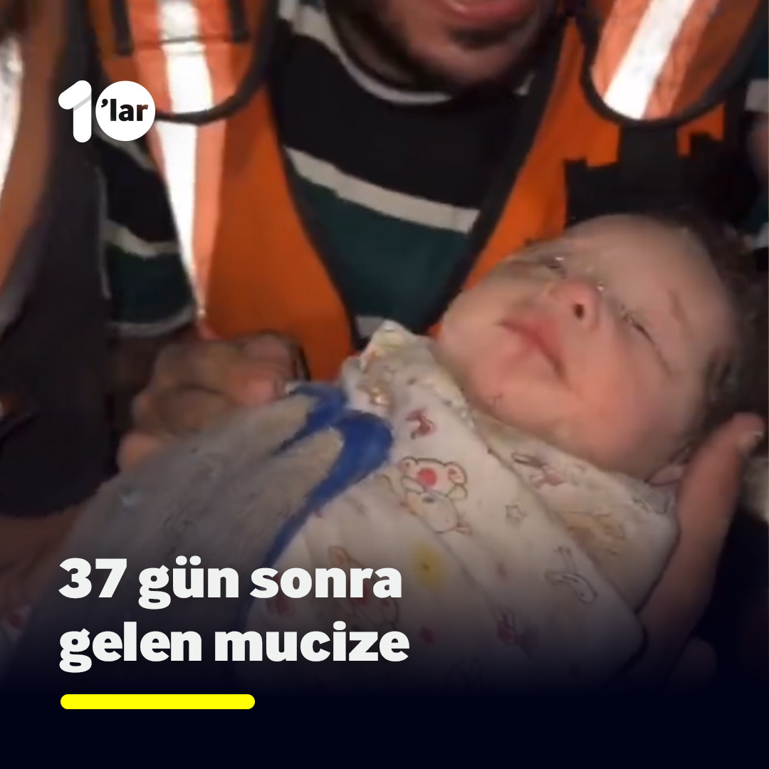 37 gün sonra gelen mucize ... İsrail saldırısının ilk günlerinde dünyaya gelen bebek, haftalar sonra enkazdan sağ olarak kurtarıldı.