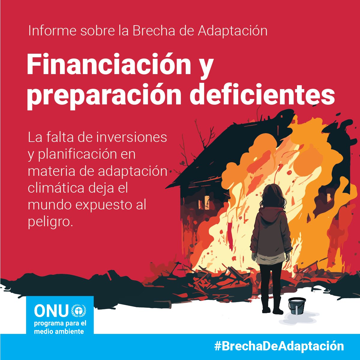 La #AcciónClimática debería acelerarse cuanto antes, pero la realidad es otra. El Informe sobre la #BrechaDeAdaptación 2023 del PNUMA describe lo que se necesita urgentemente en tres áreas clave: - financiación, - planificación e - implementación.