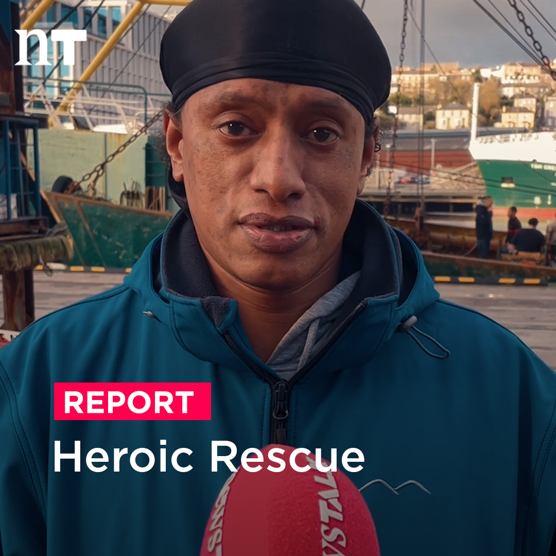 "There's a car in the water, there's a car in the water!" Three fishermen are being hailed as 'heroic at the highest level after pulling a woman from a sinking car in Cork city this afternoon.