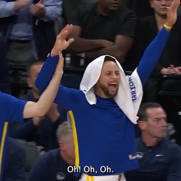 "Yes, sir. Yes, sir. Yes, sir!" Stephen Curry was mic'd up earlier this year in Sacramento 🤣