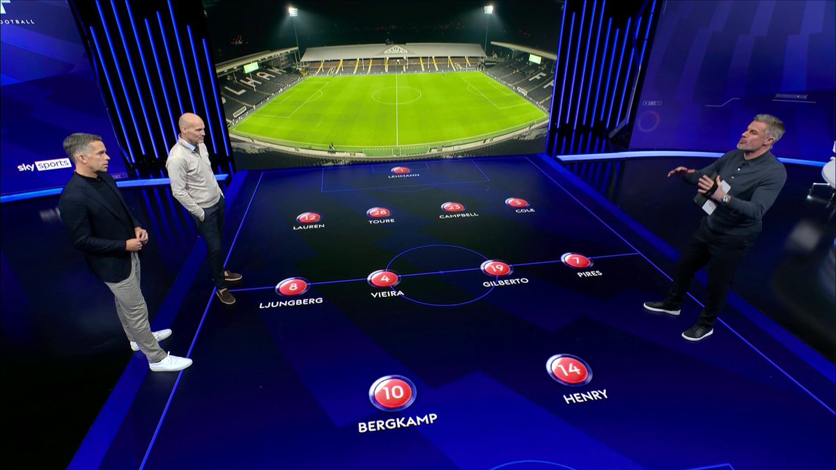 "The best team I've ever played against... the one team that affected me psychologically!" 💭 Brilliant Jamie Carragher and Freddie Ljungberg analysis of Arsenal's 'Invincible' team 🔴🔍