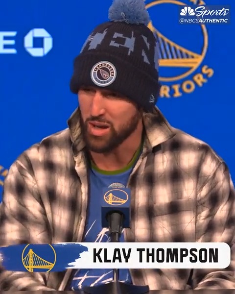 "You want me to bench me?" Klay Thompson got spicy when asked about Steve Kerr's patience sticking with the same starters 😅