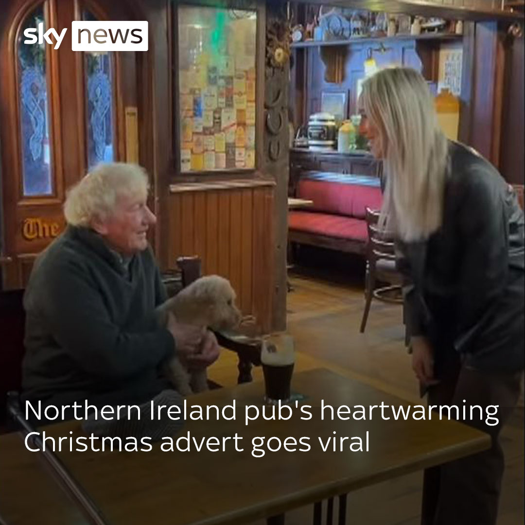 A Christmas advert created by a family-run bar in Northern Ireland has gone viral on social media. The manager of Charlie's Bar said she is "overwhelmed" by the reaction to the advert, which highlights how lonely people can feel over the festive period 🔗