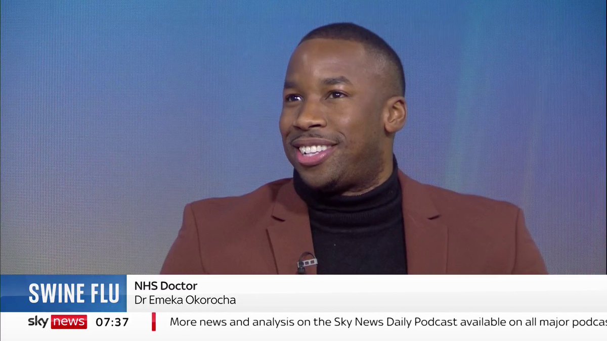 A new strain of swine flu - similar to a flu virus currently circulating in pigs - has been detected in a human in the UK for the first time. NHS Doctor Dr Emeka Okorocha speaks to Kay Burley about this developing health issue. 📺 Sky 501