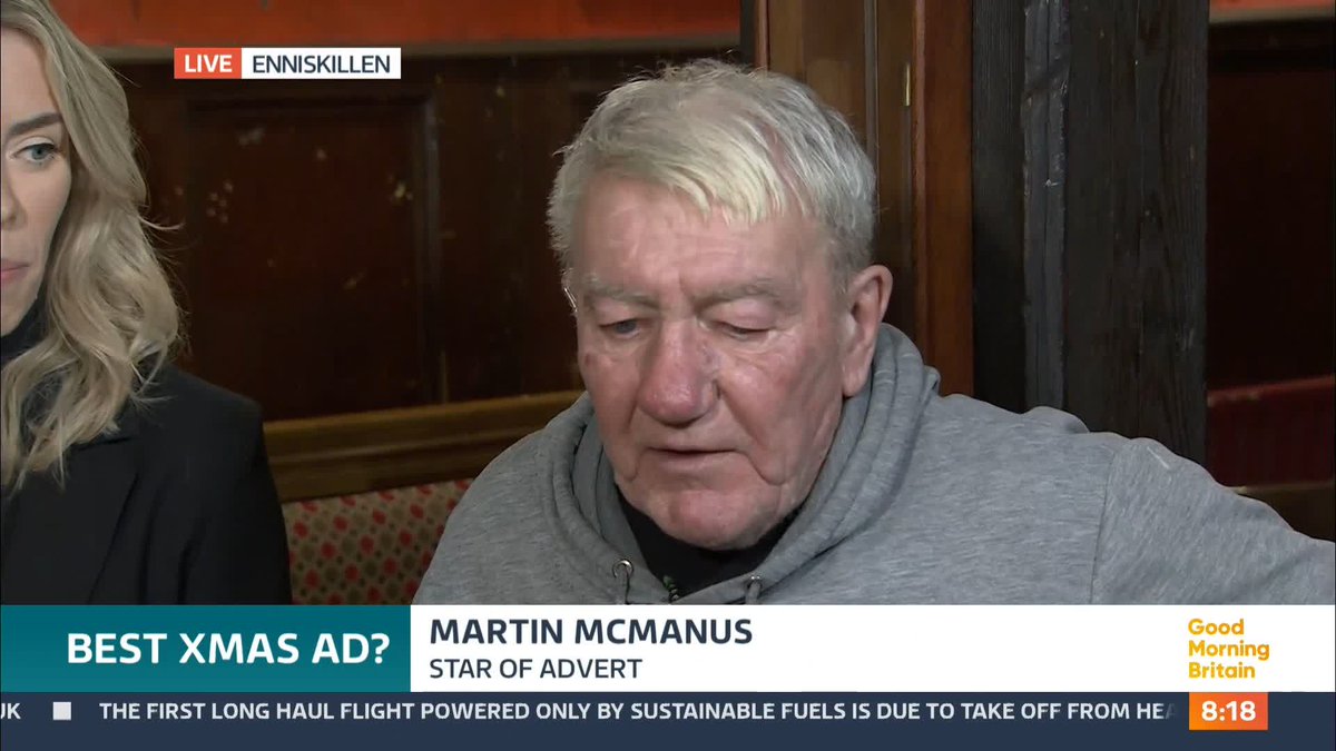 A Christmas advert created by a family-run bar in Northern Ireland has gone viral on social media. Charlie's Bar in Enniskillen unveiled its festive advert on Friday, which shows a forlorn elderly man walking alone and later making some new friends in the bar.