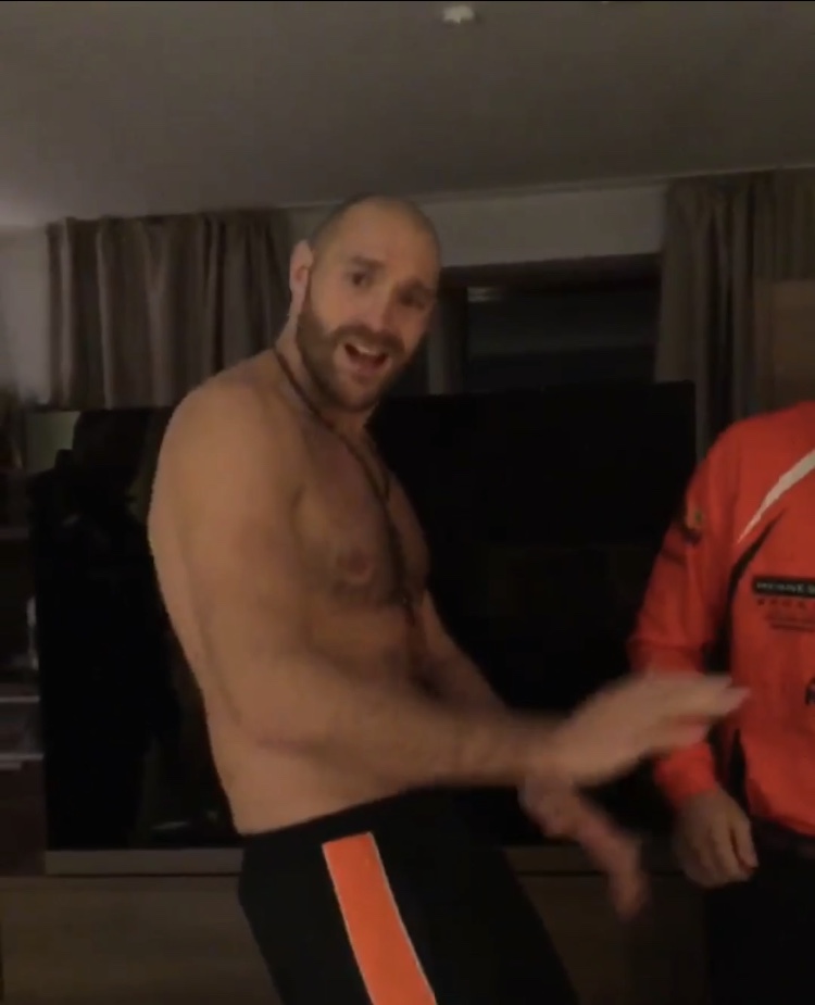 Tyson Fury posted these videos from his hotel room just a couple of hours before dethroning Wladimir Klitschko eight years ago today… [🎥 TYSON FURY]
