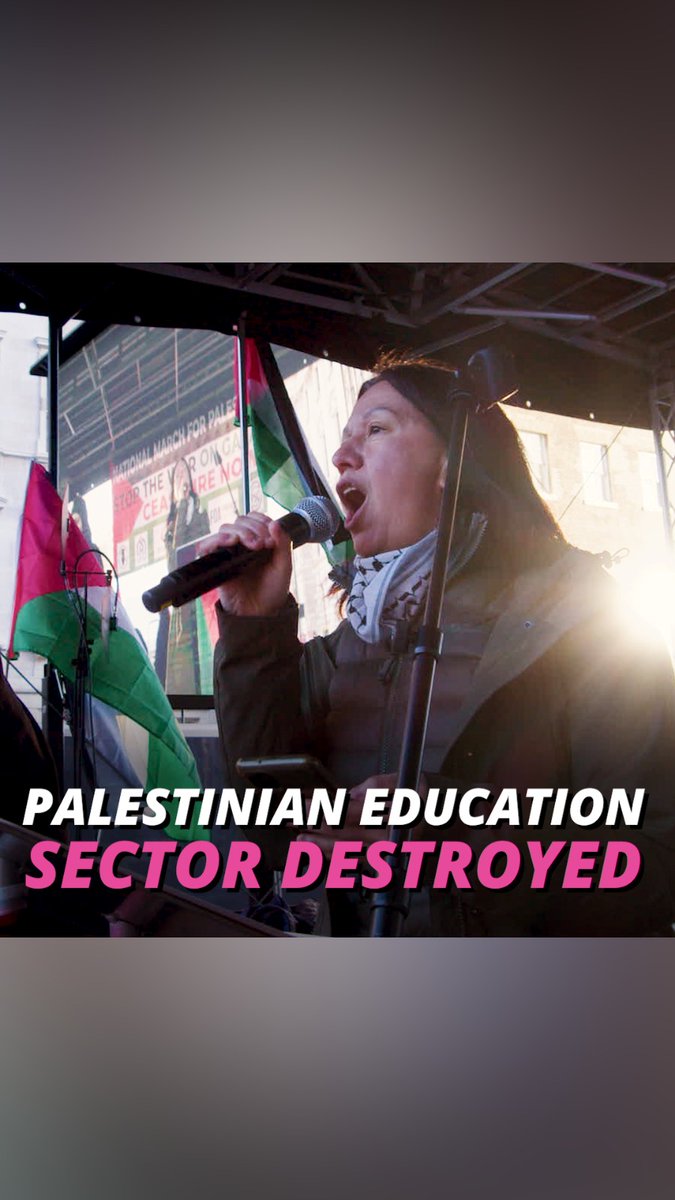 Israel has systematically destroyed the Palestinian education system in its war on Gaza, bombing every university in the strip. It’s our duty as educators to stand in solidarity with the Palestinian people. Listen to the inspiring words of our member Rafeef Ziadah:
