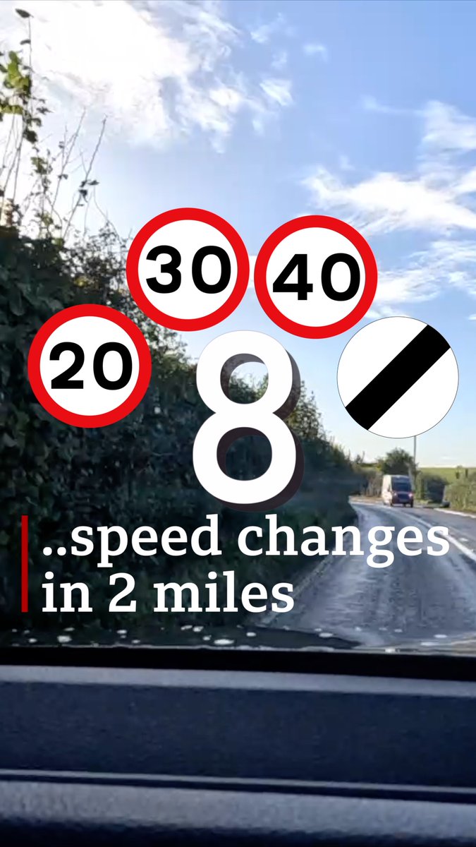 One road in Wales now has eight speed limit changes in less than two miles following the switch to 20mph