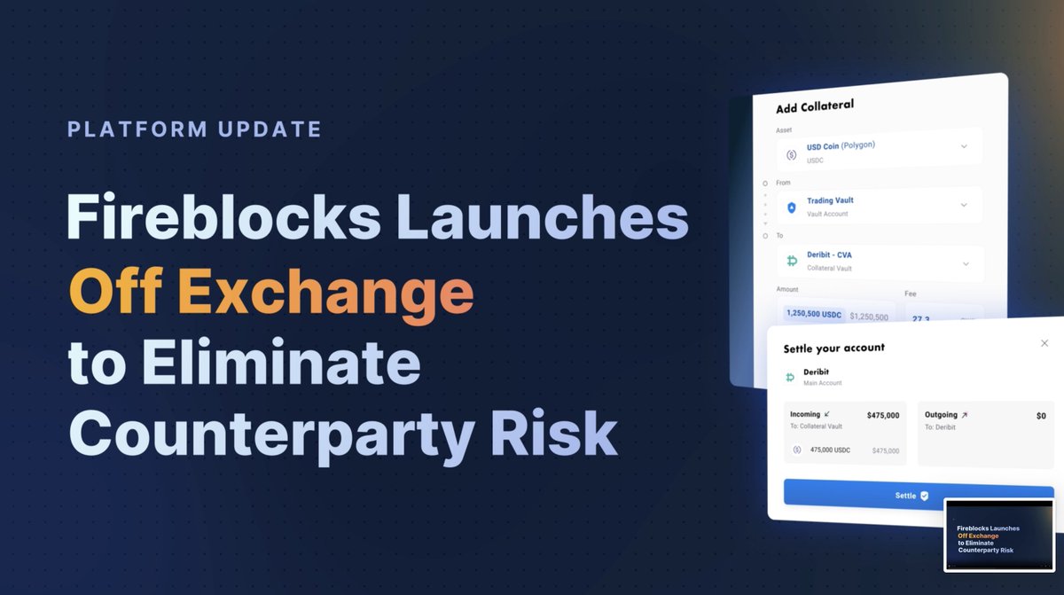 Today, we’re excited to launch Off Exchange, a new solution that enables trading firms and asset managers to truly eliminate exchange counterparty risk. Read on →