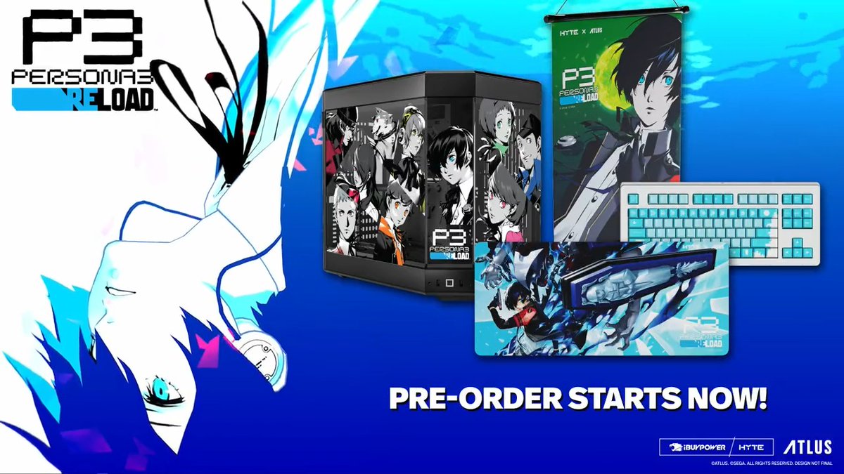 The HYTE 🔜 Anime Expo 2026 x Persona 3 Reload collaboration starts NOW! 🖥️ Pre-order the highly anticipated Persona 3 Reload Y60 PC Case, desk pads, keycap sets, wall scroll, and Collectors Tin with a limited edition metal card today! SHOP →