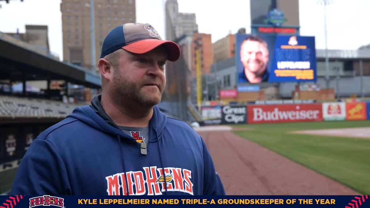 BREAKING: Head Turf Manager Kyle Leppelmeier has been named Head Groundskeeper of the Year for the International League and all of Triple-A by Minor League Baseball. 👉