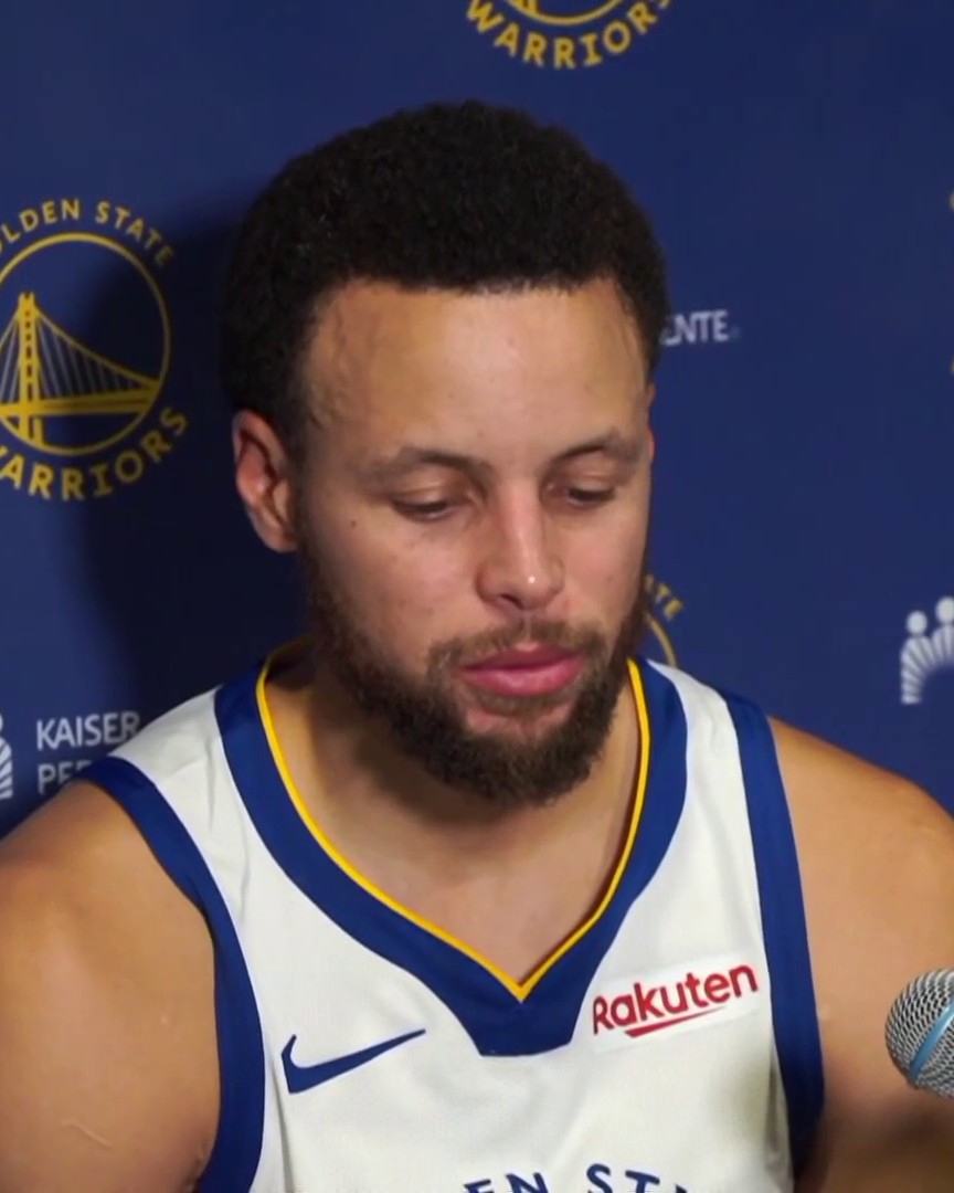 "We all go to look ourselves in the mirror, and figure out what we, individually can do better." Steph on how the Warriors can get out of their funk