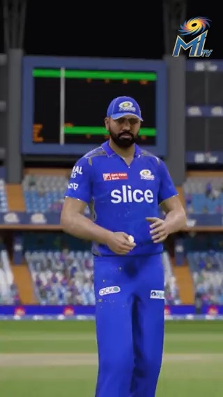 First look of our 𝐑𝐄𝐓𝐀𝐈𝐍𝐄𝐃 𝐒𝐓𝐀𝐑𝐒 in Action 🎮😉 #OneFamily #MumbaiIndians #MumbaiMeriJaan