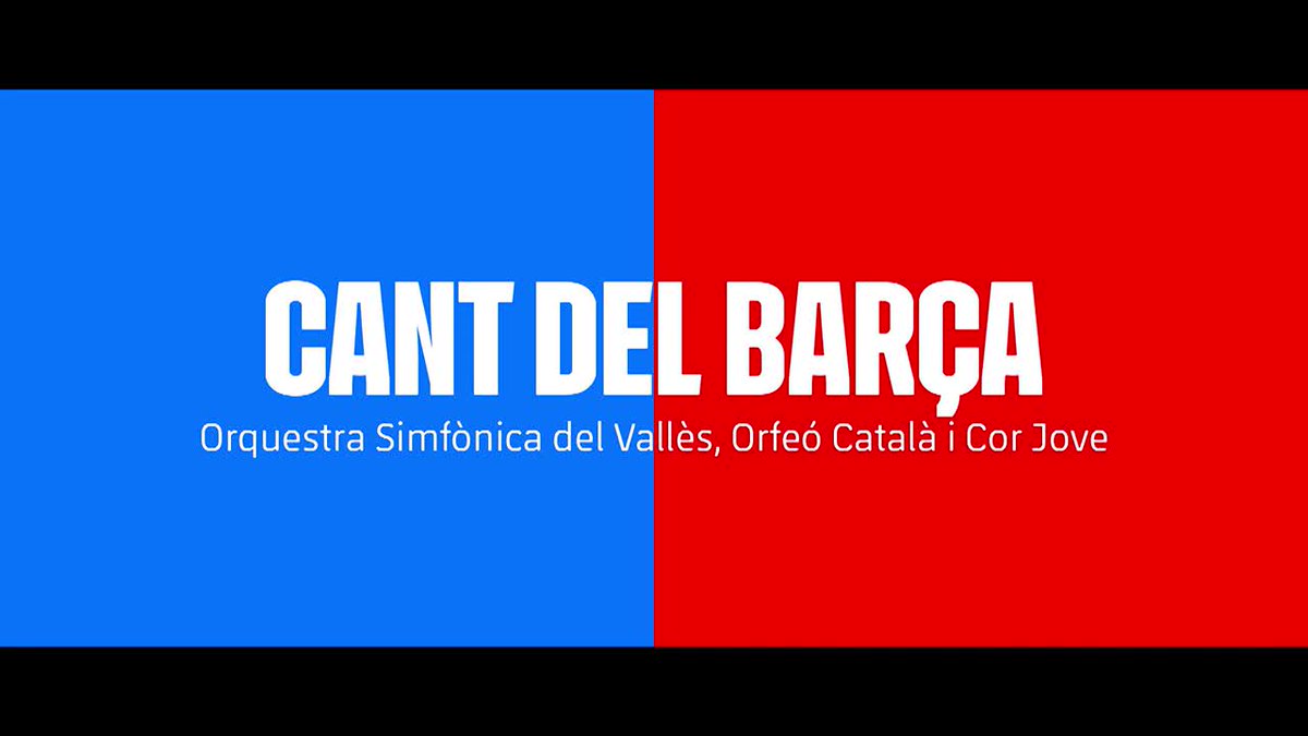 L’himne del Barça interpretat per Simfònica del Vallès (OSV), l’Orfeó Català i el seu CorJove OrfeóCatalà! 💙❤️🎶