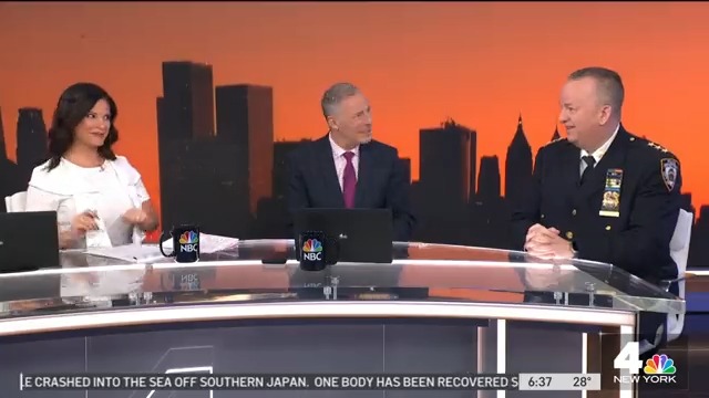 This morning, Chief Chell joined Darlene Rodriguez and michael gargiulo on NBC New York to talk about security and safety surrounding tonight's Rockefeller Center tree lighting. Watch the full interview⬇️