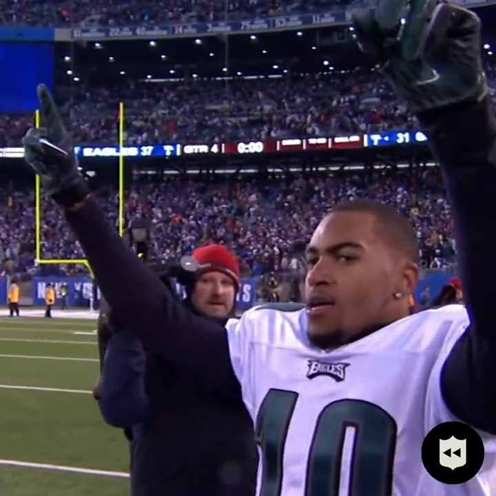 One of the great moments in Philadelphia Eagles history. Congrats on an incredible career, Desean Jackson. 🙌
