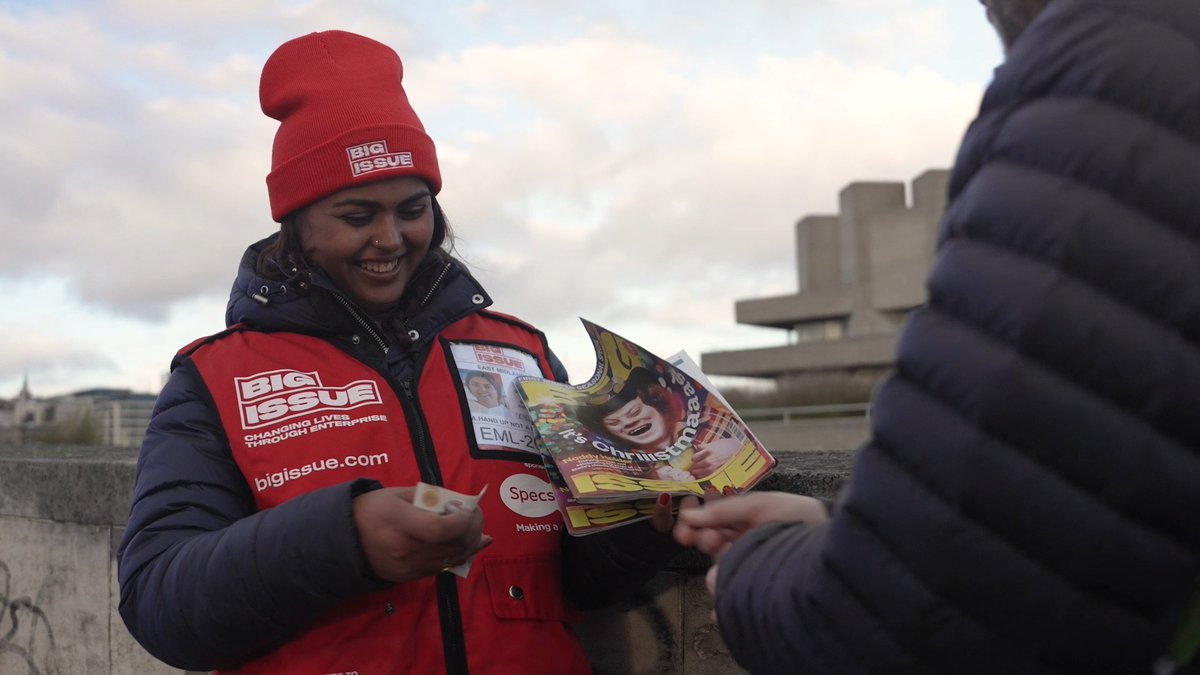 Please help us support Big Issue Vendors like Ian and Maria to work this Winter ❄️ and make a better life for themselves in the future 💹 Buy your local vendor’s magazine every week, or if you don't have one, buy a Big Issue Winter Support Kit here ▶️