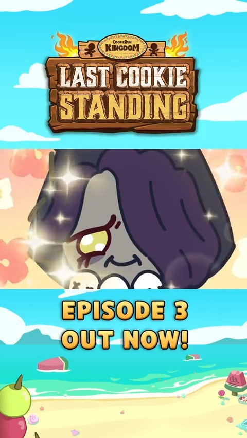 Have you watched the new episode of #LastCookieStanding?? #LicoriceCookie made a new friend on the Desserted Island! 🥹🖤 #CookieRun #CookieRunKingdom #CRK