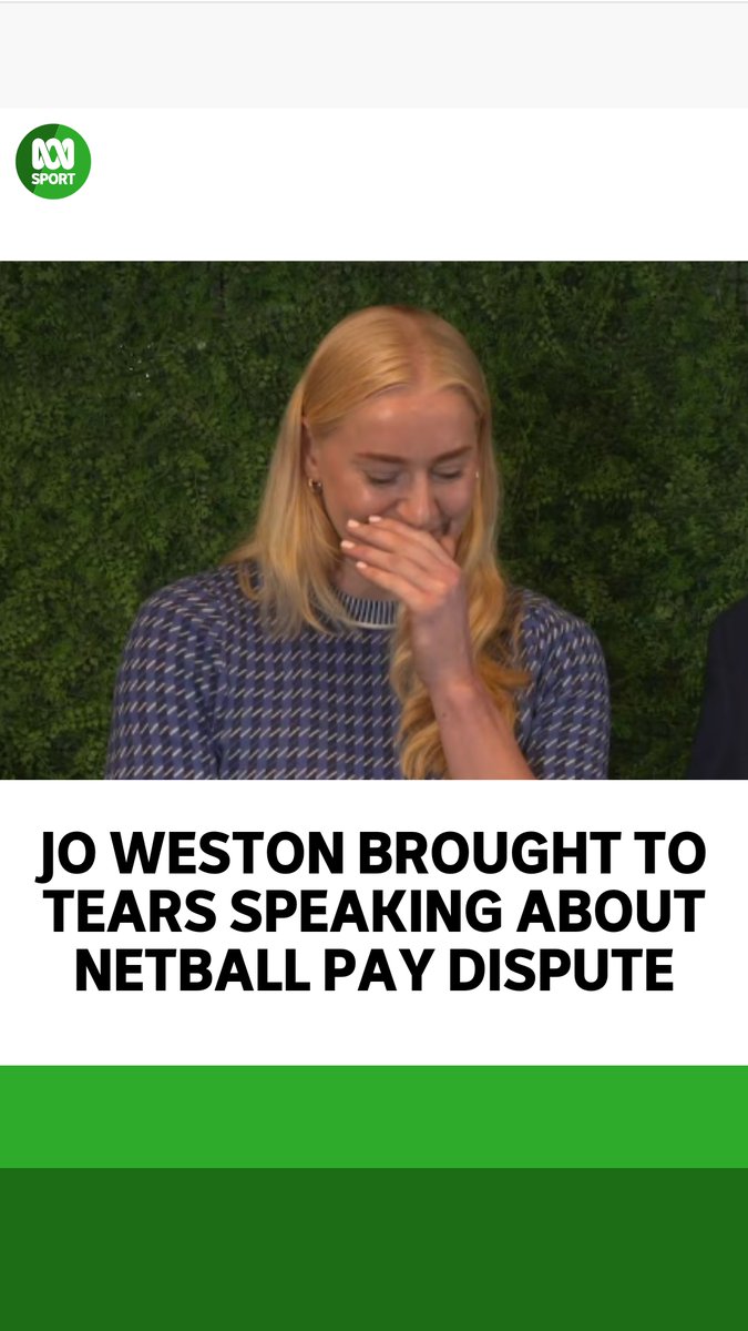 ANPA President Jo Weston was brought to tears speaking about the toll netball's ongoing pay dispute is having on the players, while CEO Kathryn Harby-Williams said some have slept in their cars. Read more: #Netball #SSN