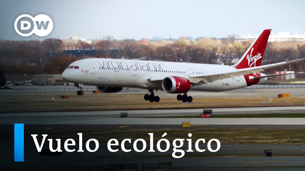 Vuelo ecológico El primer avión de pasajeros propulsado por aceite de cocina y derivados de grasa animal realizó exitosamente su primer vuelo trasatlántico de Londres a Nueva York. La compañía Virgin Atlantic, elogia el vuelo como un gran avance en las tecnologías verdes. /ccm