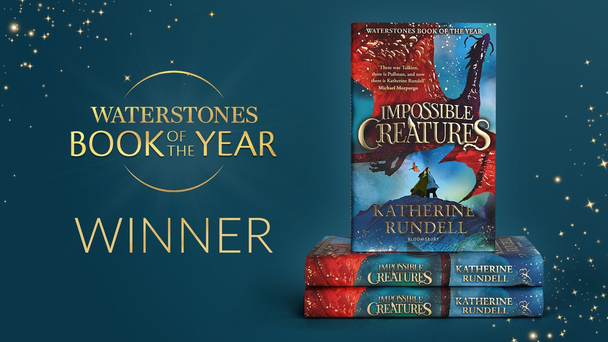 We are overjoyed to reveal Impossible Creatures by Katherine Rundell as Waterstones #BookOfTheYear 2023 🥳🐉 The first instalment of a thoroughly immersive epic fantasy series, that will enchant readers of all ages:
