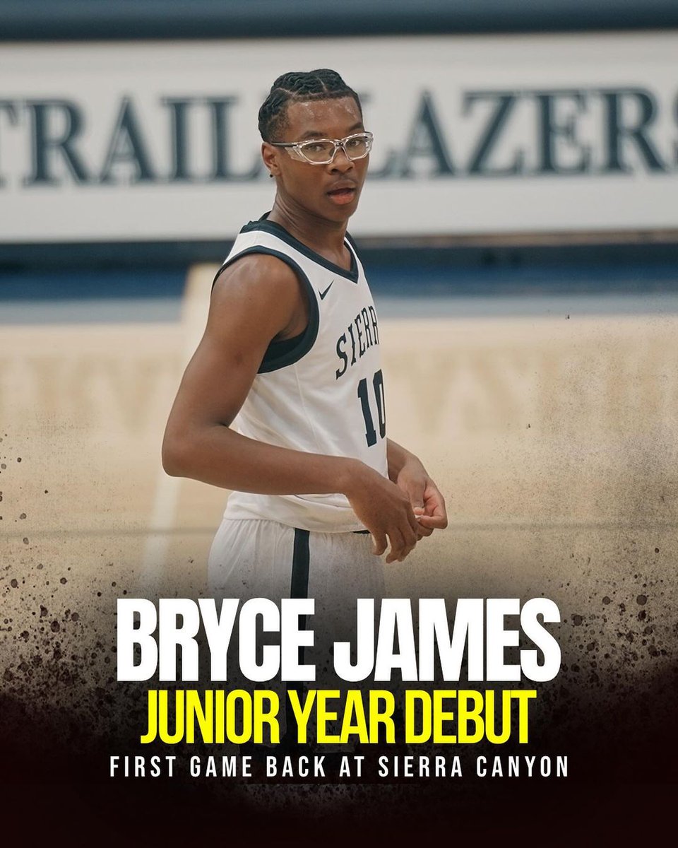 Bryce James made his junior year debut in Sierra Canyon's 86-24 victory!