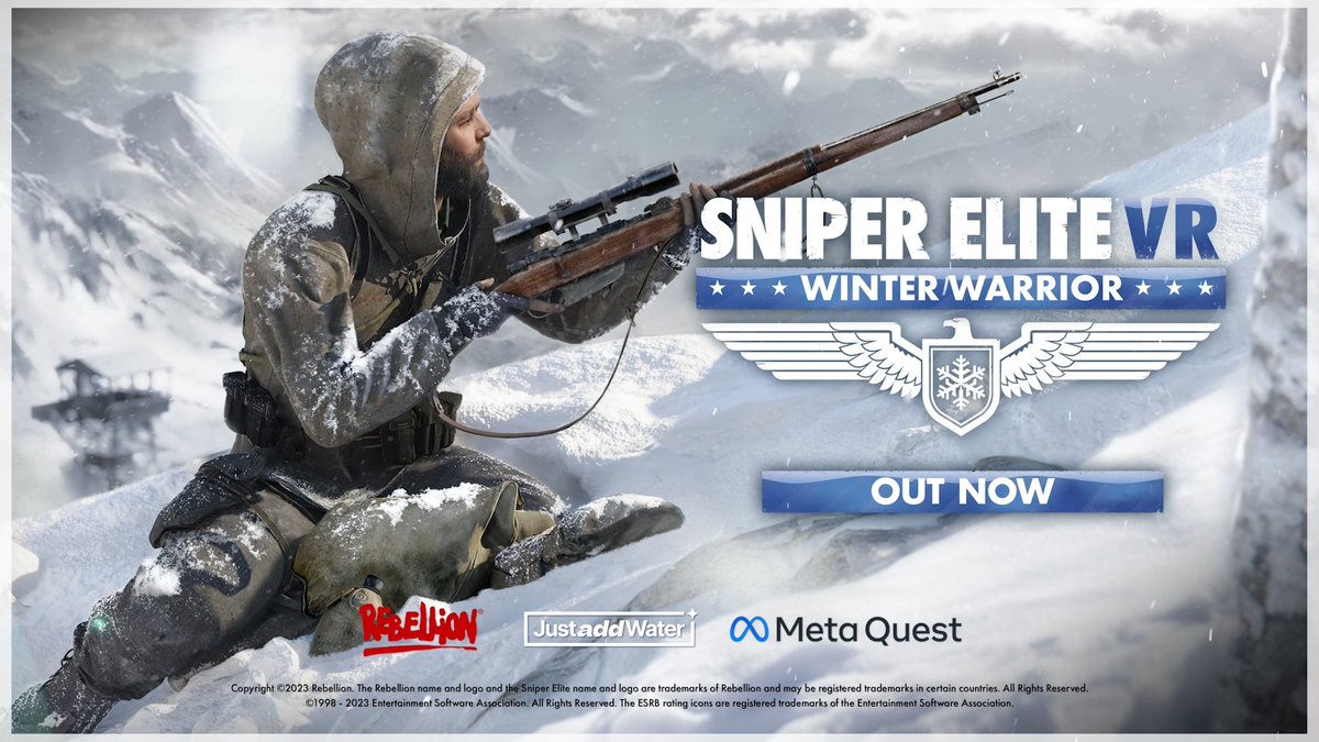 Sniper Elite VR: Winter Warrior is OUT NOW on Meta Quest Platforms. ️ 🗺️ Thrilling new campaign 💀 ProTubeVR &amp; bHaptics Support 🔫 Authentic WWII weapons 🎯 New Last Stand survival mode Buy Now | Help Centre |